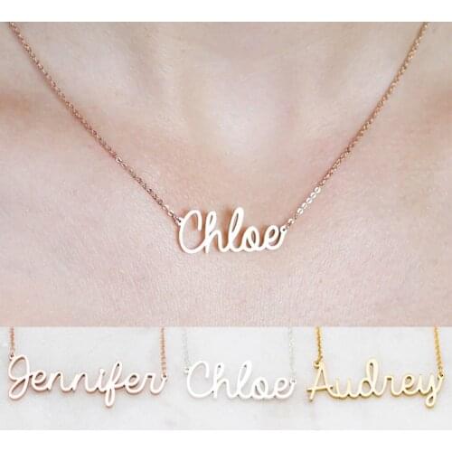 Lateefah Dainty Custom Name Necklace Delicate Necklaces Anniversary Gift for Her Wedding Personality Design Jewelry Gifts Etsy