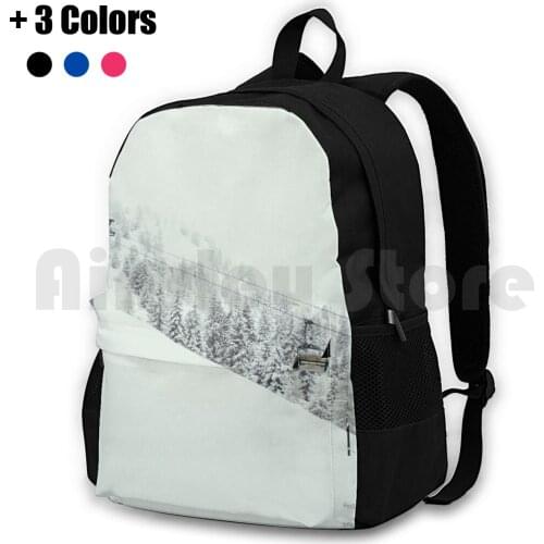 Ski Lift In The Snow Outdoor Hiking Backpack Waterproof Camping Travel Zillertal Zillertal Snowing Snow Winter Europe White