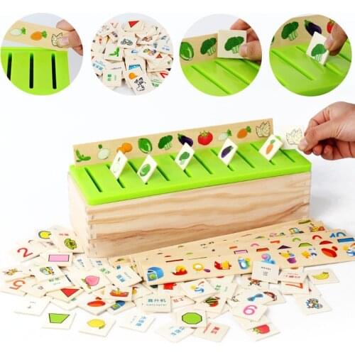 Mathematical Montessori early Educational Wooden box Toy for Children Preschool Alphabet Math Car Abacus Learning Baby kids Toy