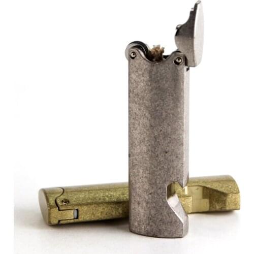 Copper Flint Fire Starter Cool Kerosene Lighter Gasoline Vintage Petrol Lighter Dropship Suppliers Military Gadgets Best Gift