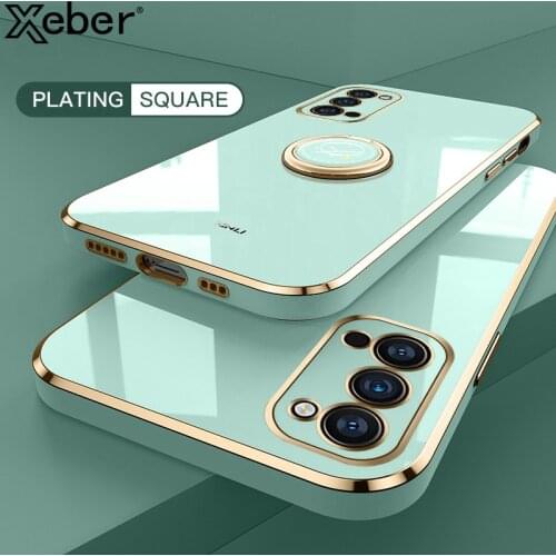 Magnetic Plating Ring Holder Stand Soft Phone Case For Xiaomi POCO M3 F3 X2 11Ultra Lite 10T Redmi Note 10 9 Pro Max 8 9S 9T K40