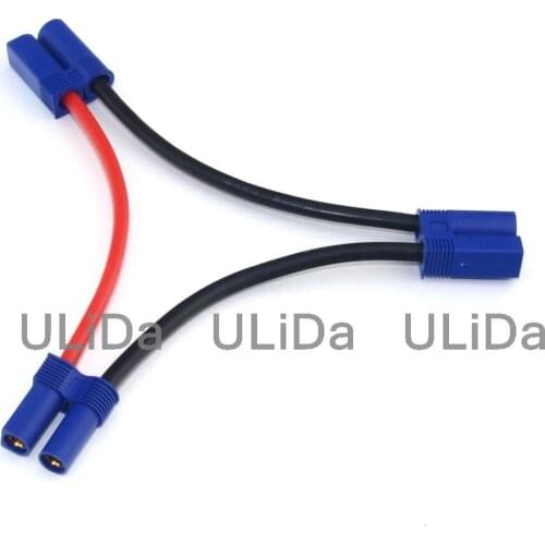 New EC5 Serial / Series Battery Adapter with 12AWG Wire RC Battery Quadcopter Car Helicopter