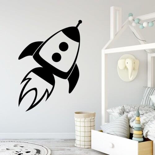 Lovely Rockets Wall Sticker Removable Wall Stickers Diy Wallpaper For Babys Rooms Background Wall Art Decal