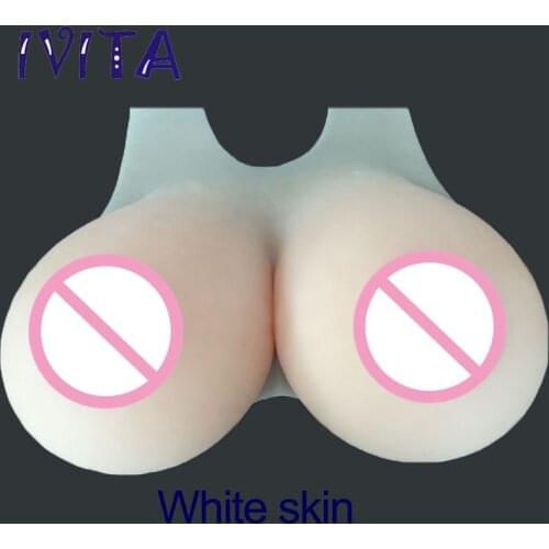 IVITA 12KG Realistic Silicone Breast Form With Sexy Big Nipple Huge Fake Boobs For Crossdresser Transgender Drag-Queen Ladyboy