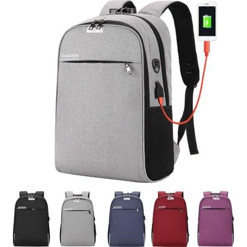 Anti-theft Backpack with USB Charging Port Mens Large-capacity Computer Bag Female Outdoor Sport Travel Camping Hunting Bags