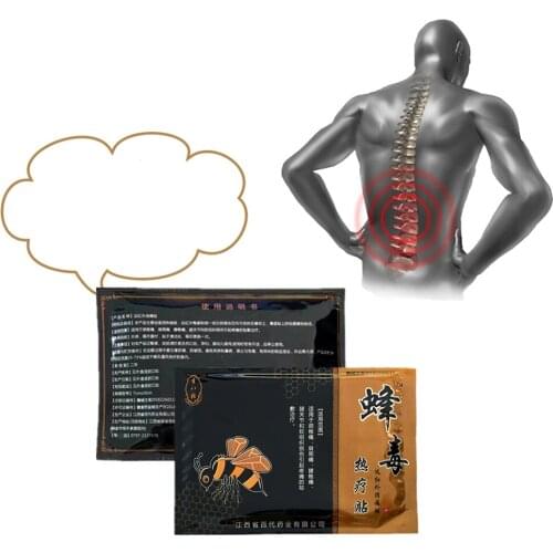 8Pcs/Bag Herbal Gout Stickers Medical Killer Essential Oils Neck Back Body Joints Pain Self Adhesive Bone Pain Bee Venom Plaster