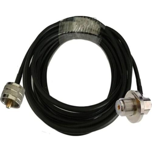 UHF PL259 Male to UHF SO239 Female RG58 for Car Mobile Radio Antenna Coax Cable 1/3/5/10m