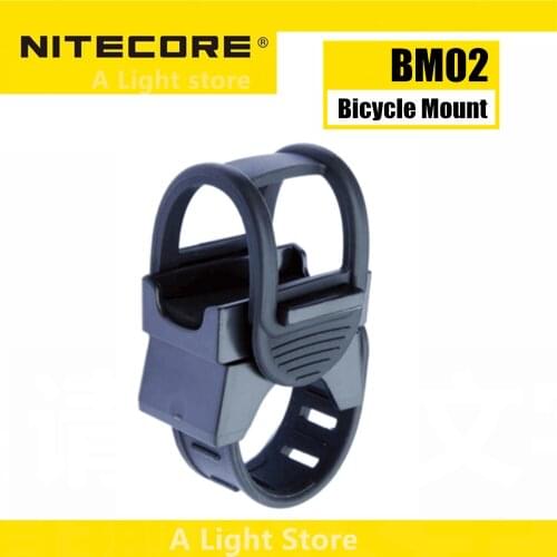 NITECORE Bicycle Mount BM02 Lighting Accessories for Flashlight Mount Holders P05/P10/P12/P20/MT26/MT2C/MH12/MH10/EA11/EC21/EC20
