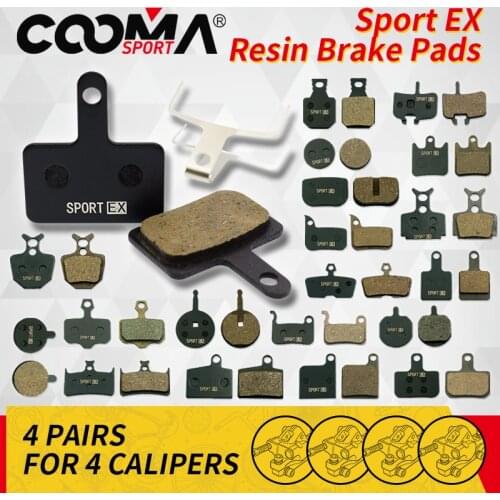 4 Pairs 8 pcs Bicycle Brake Pads for SRAM Avid SHIMANO Magura Hayes Formula Scooter, Black Class, LN