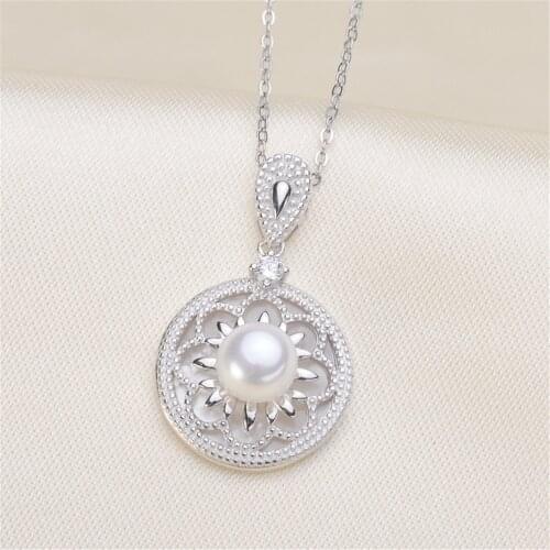 S925 Sterling Silver Screw Eye Pin Bail Top Drilled Beads End Cap For DIY Pearl Charm Pendant Connectors Jewelry Making