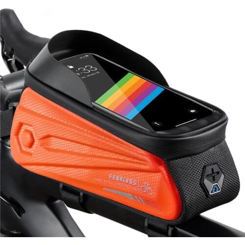 Rainproof MTB Bike Bag Reflective Bicycle Front Cell Phone holder with Touchscreen Top Tube Cycling Accessories