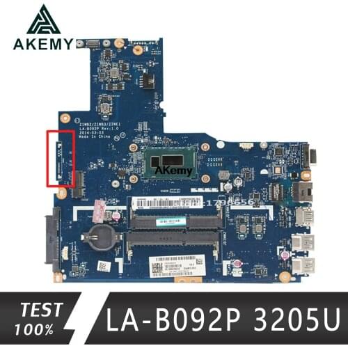 ZIWB2/ZIWB3/ZIWE1 LA-B092P Rev:3.0 motherboard For Lenovo B50-80 Laptop motherboard ( For intel 3205U CPU ) 100% tested