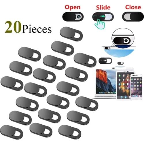 20Pcs Laptop Webcam Cover Webcam Universal Phone Antispy Camera Cover For iPad Web PC Macbook Tablet lenses Privacy Sticker Hot