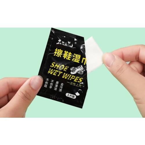 20 pieces of disposable shoe wipes, care shoes, useful quick cleaning wipes, small white shoes artifact, independent packaging