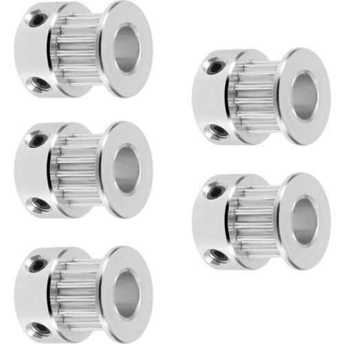 5pcs 16 Teeth 5mm Bore Timing Belt Pulley Wheel For 3D Printer