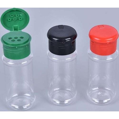 5PCs Plastic Spice Salt Pepper Shakers Seasoning Jar Can Barbecue BBQ Condiment Vinegar Bottle Kitchen Cruet