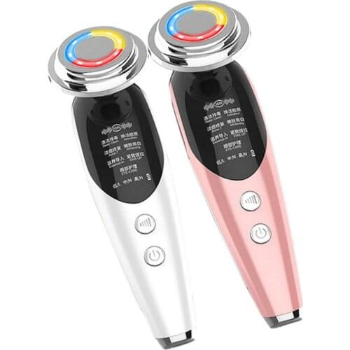 7 in 1 LED Skin Rejuvenation Radio Mesotherapy EMS Facial Radio Frequency Face Beauty Moisturizer Device Remover Wrinkle