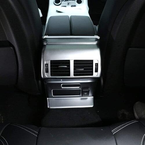 ABS Plastic Inner Rear Row Air Conditioning Vent Frame Cover Trim Car Accessories For Land Rover Range Rover Velar 2017 2018