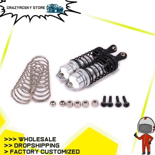 2Pcs Alloy 110mm Long Rear Shock Absorber Damper For Rc Car 1/10 Traxxas Slash Short Course Truck Upgraded Hop-Up Parts SLA024