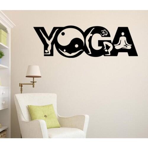 Buddhist Art Wall Stickers India YUGA Stickers Removable Waterproof Home Decoration Living Room Decal Art mural 6 Colors each