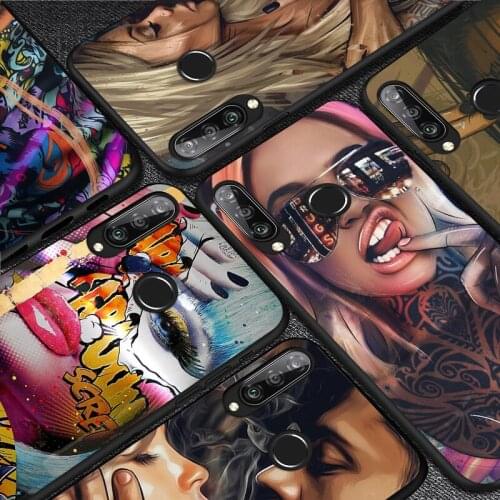 Sexy Sleeve Tattoo Girl For Huawei Y9S Y6S Y8S Y9A Y7A Y8P Y7P Y5P Y6P Y7 Y6 Y5 Pro Prime 2020 2019 2018 Soft Phone Case