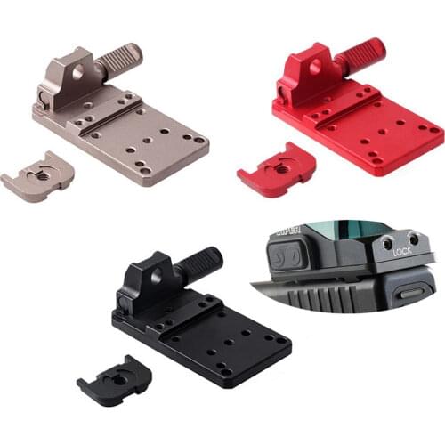 Glock 17 19 22 23 Rear Sight Mount Plate Base Mount Fit Universal Red Dot Sight Black/red/sand