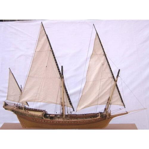 Scale 1/48 Classical Ship model kit Le Requin 1750 Ship wood model kits