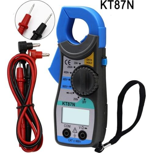 KT87N Digital multimeter 600V/450V Clamp Meter 20-400A Ammeter Clamp Meter Current Clamp Pincers DC/AC Digital Clamp Meter