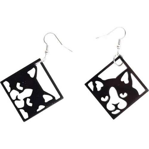 Fashion 3 Color Cat Drop Earrings For Women Non-mainstream Classic Fresh Cool Vintage acrylic Earrings Jewelry Gift E18141