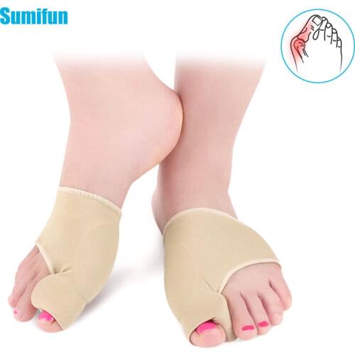 2pcs Toe Corrector Forefoot Cushion Gel Anti-slip Pad Hallux Orthopedic Socks Thick Pads Thumb Relief Pain Foot Care Tool