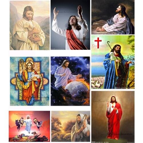 Religion Jesu square 5D diy Needlework diamond embroidery pattern resin mosaic diy diamond painting 3d cross stitch kits RA1881