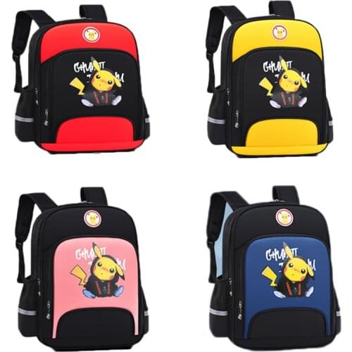 1pcs Pokemon Series Pikachu Backpack Student Cartoon Lightweight Backpack Pokemon School Bag Childrens School Supplies