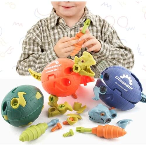 DIY Disassembly Assembly Dinosaur Toy Set Screw Combination Assembling Dinosaur Model Educational Toy For Children Kids Gift
