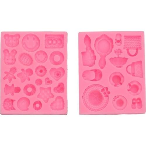 DIY Handmade Soap Making Supplies Silicone Fondant Molds Exquisite Bear Bunny Hat Decorating Candle Mold Flexible Gift