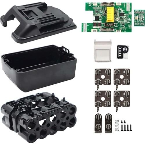 For Makita 18V Battery Replacement Kit Lithium Battery BL1830 Housing Shell Case Circuit Board PCB with LED Power Indicator