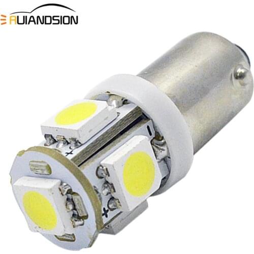 2xBA9S T4W BAX9s H6W BAY9S H21W 5x5050 SMD LED 100lm White/Yellow/Amber Light Bulb for Car DC6V 12V 24V