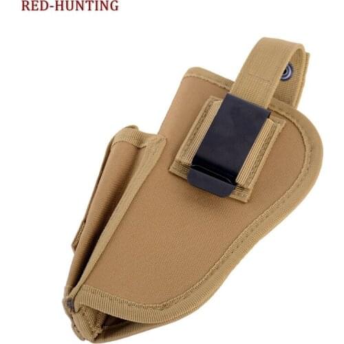 Tactical Gun Holster for glock 17 19 18C /PPK/P226/M9A1/1911 with Magazine Slot EDC Right Left Hand Pistol Hand Gun Holder Pouch