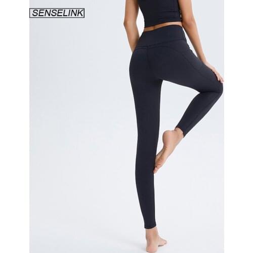 SENSELINK Womens Sports Yoga High Waist Hip Pants Stretch Pants Indoor Fitness Pants Womens Sports Tights