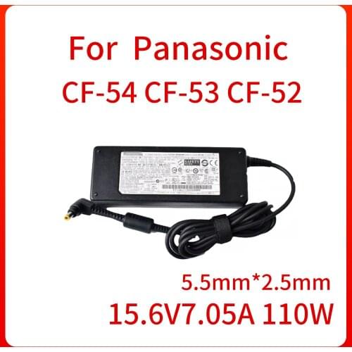 110W 15.6V7.05A CF-AA5713A M1 M2 AC Power Adapter For Panasonic TOUGHBOOK CF-31 CF-52 CF-53 CF-54 Charger Original