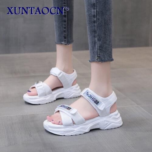 Black Platform Sandals 2021 Summer Muffins shoe Beach Shoes Suit Female Beige Womens Heels Soft Clogs Wedge All-Match Med Espad