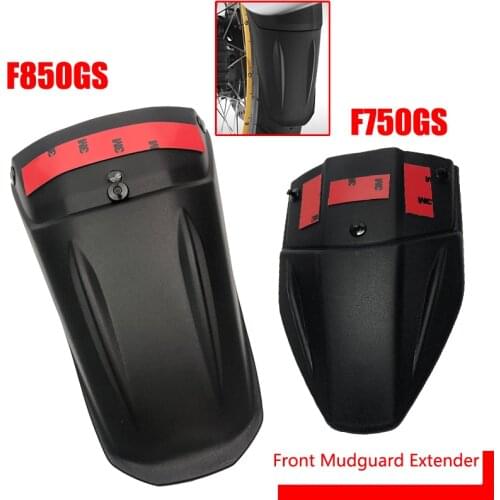 F750GS F850GS 2018 2019 Motorcycle Black Front Mudguard Extender Fender Splash Extension Pad For BMW F750 GS F850 GS 18 19