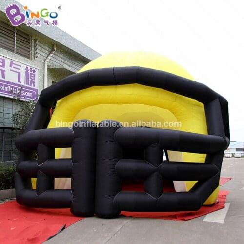 Giant 11X5X4.5 Meters Inflatable Yellow Helmet Football Tunnel For Outdoor Ativity - BG-T0199/BG-A1175-2