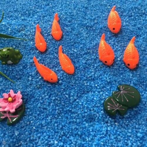 4-8pcs Miniature Fish Artifical Resin Animal Micro Landscape Bonsai Plant Ornament DIY Fairy Garden Accessory Fishbowl Decoratio