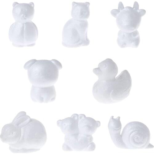 Modeling Animals Shape White Polystyrene Foam Balls Styrofoam Crafts For DIY Christmas Gifts Wedding Party Supplies Decoration