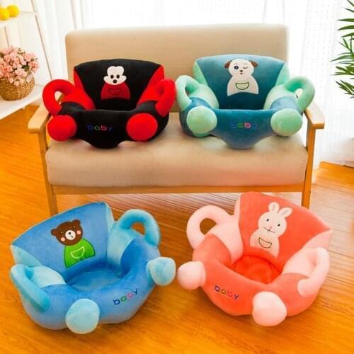 Baby Soft Sofa Cover Toddler Crystal Velvet Originality Personality Comfortable Nest Anti-fall Cute Cartoon No Filling