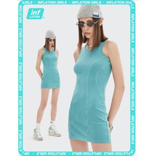 2021 spring and summer new fashion brand sweet hot sexy slim WAISTCOAT DRESS short skirt girl