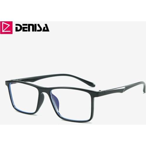 DENISA Blue Light Blocking Glasses Square Frame Computer Glasses Anti Blue Light Glasses For Women Men Gafas G8040