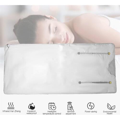 Digital Far-Infrared(FIR) Oxford Sauna Blanket Weight Loss Body Shaper Professional Detox Therapy Anti Ageing Beauty Machine Rug
