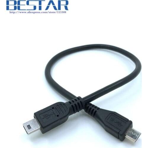 Mini-usb USB 2.0 mini usb 5pin to micro usb 2.0 Micro-USB 5 pin connector Cable 30cm 1ft