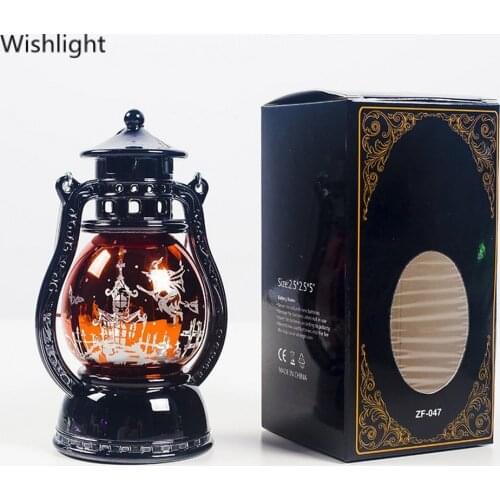 Retro Lamp Hanging Decorative Night Light Bar Led Atmosphere Oil Lamp Small Desktop Holiday Lantern Party Energy-Saving